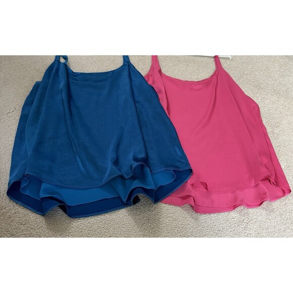 Bar lll Camisoles Women’s Size 2X Blue & Pink Lot of 2 - Picture 4 of 9